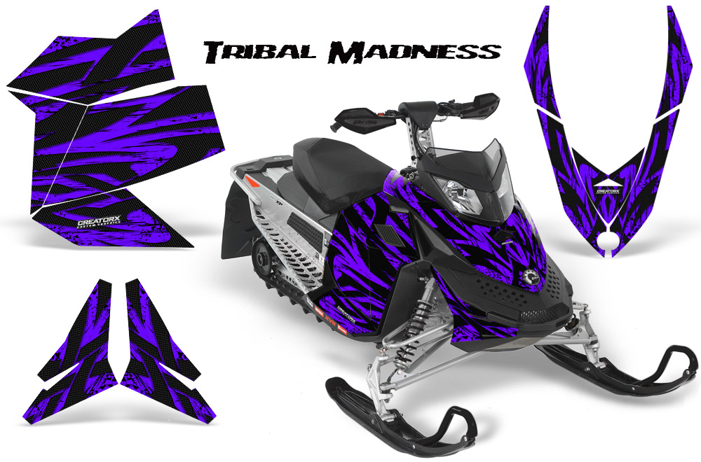 Skidoo REV XP Graphics Kit Tribal Madness Purple